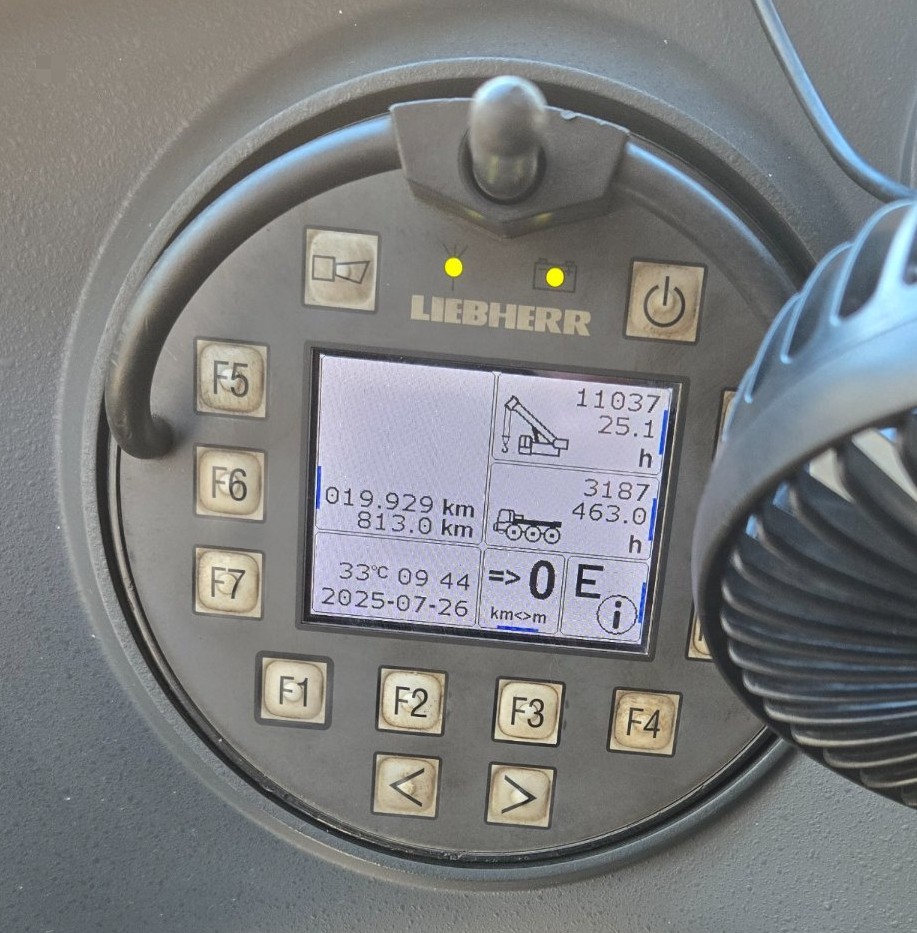 LTM 1100-5.2 계기판 · 거리/시간 1
