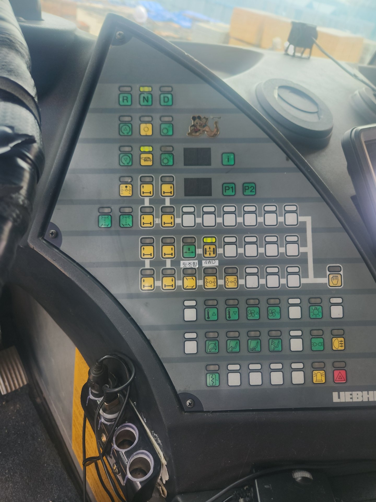 LTM 1060-2 계기판 · 거리/시간 2