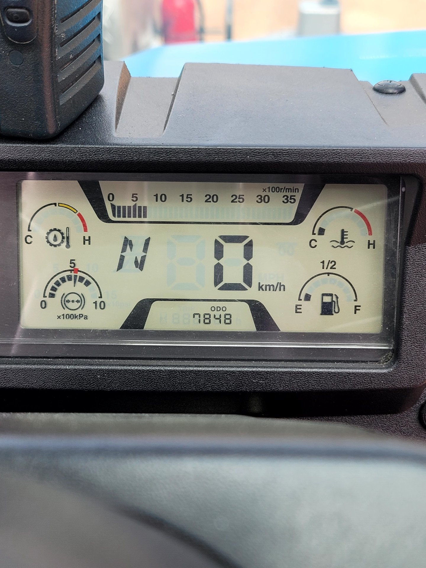 GR-1000N-1 계기판 · 거리/시간 1