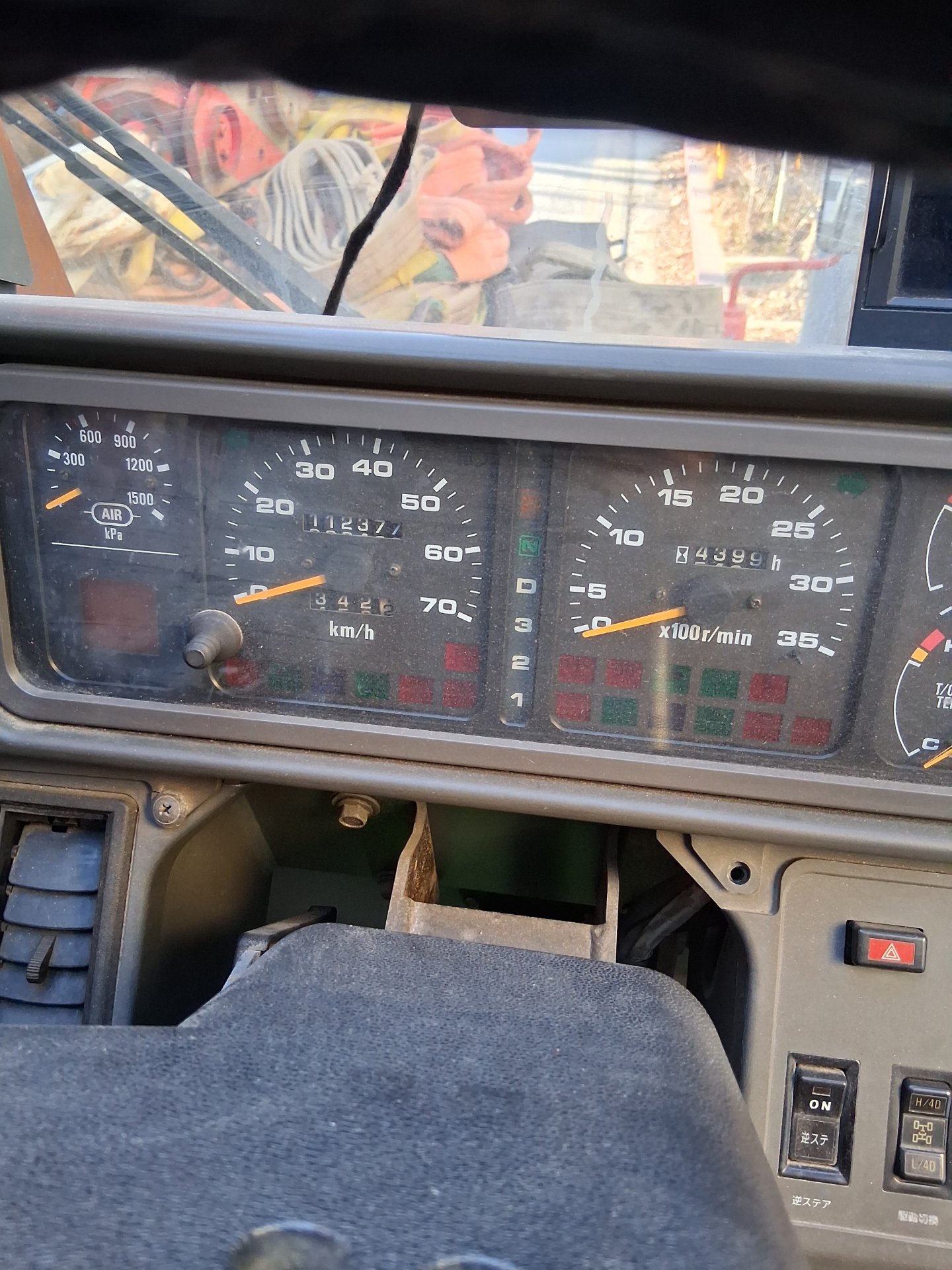 GR-500N-1 계기판 · 거리/시간 2