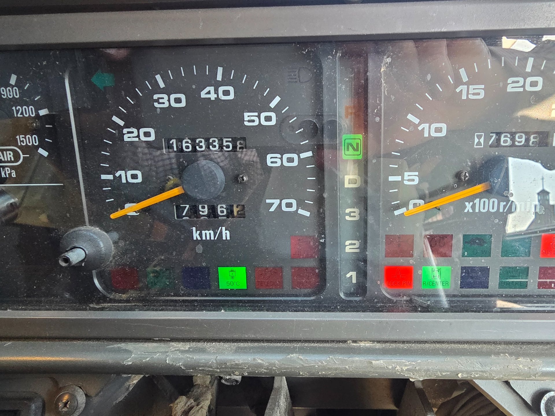 GR-600N-1 계기판 · 거리/시간 2