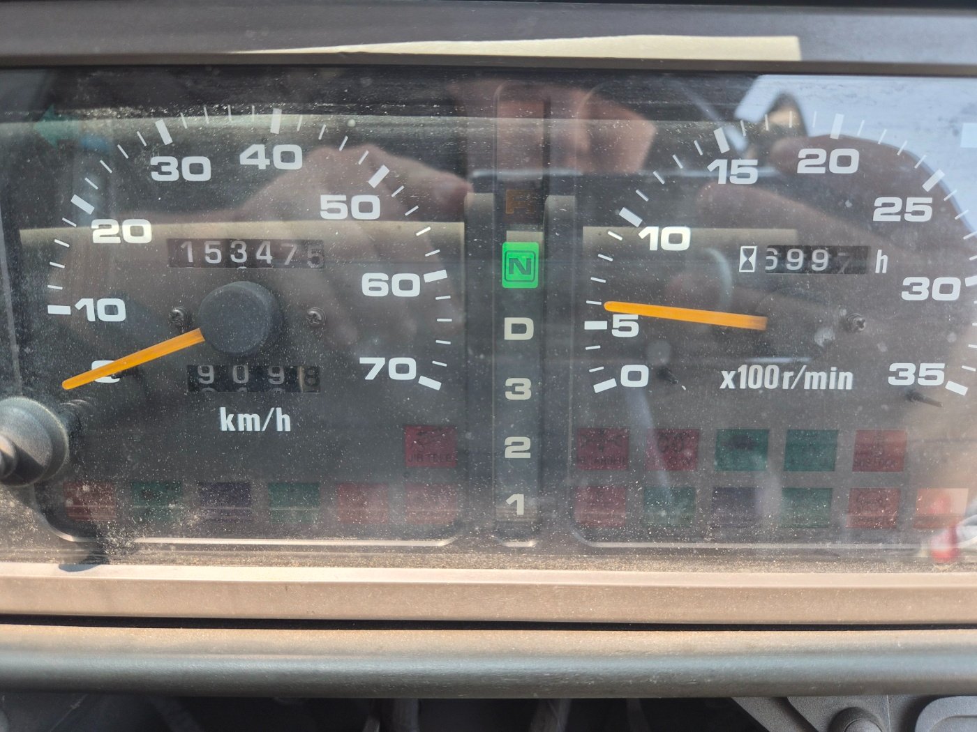 GR-500N-1 계기판 · 거리/시간 1