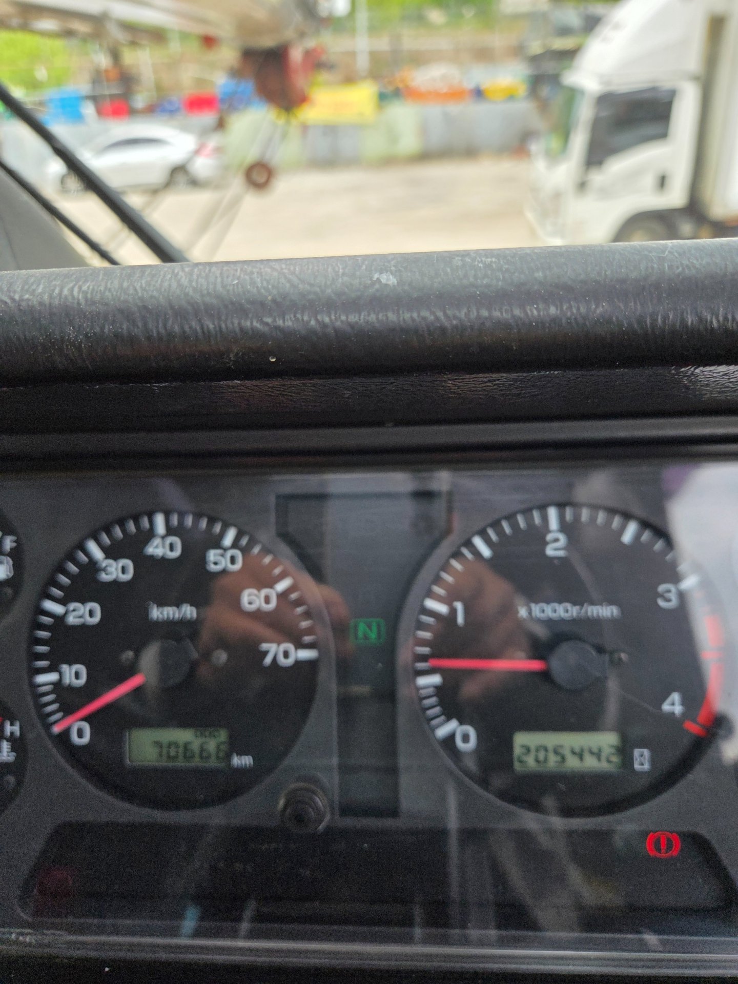KR-25H-V7 계기판 · 거리/시간 1