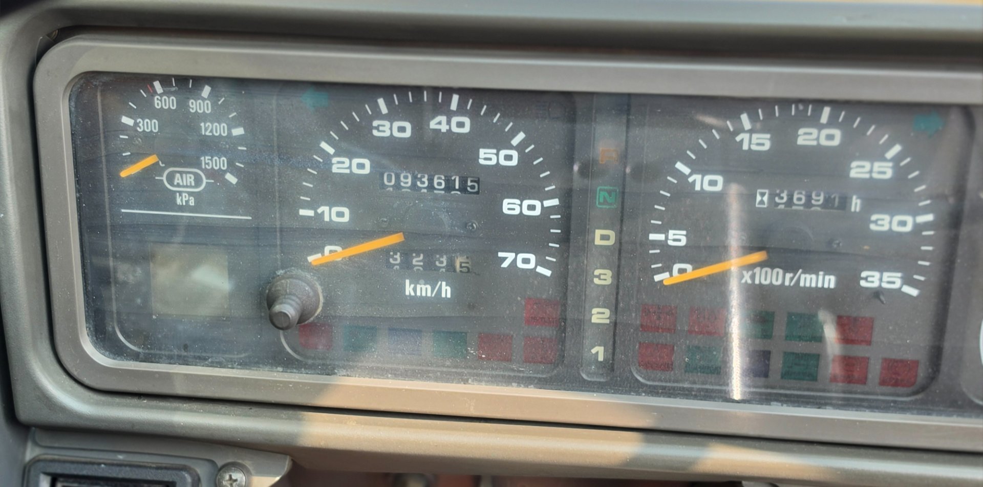 GR-500N-1 계기판 · 거리/시간 2