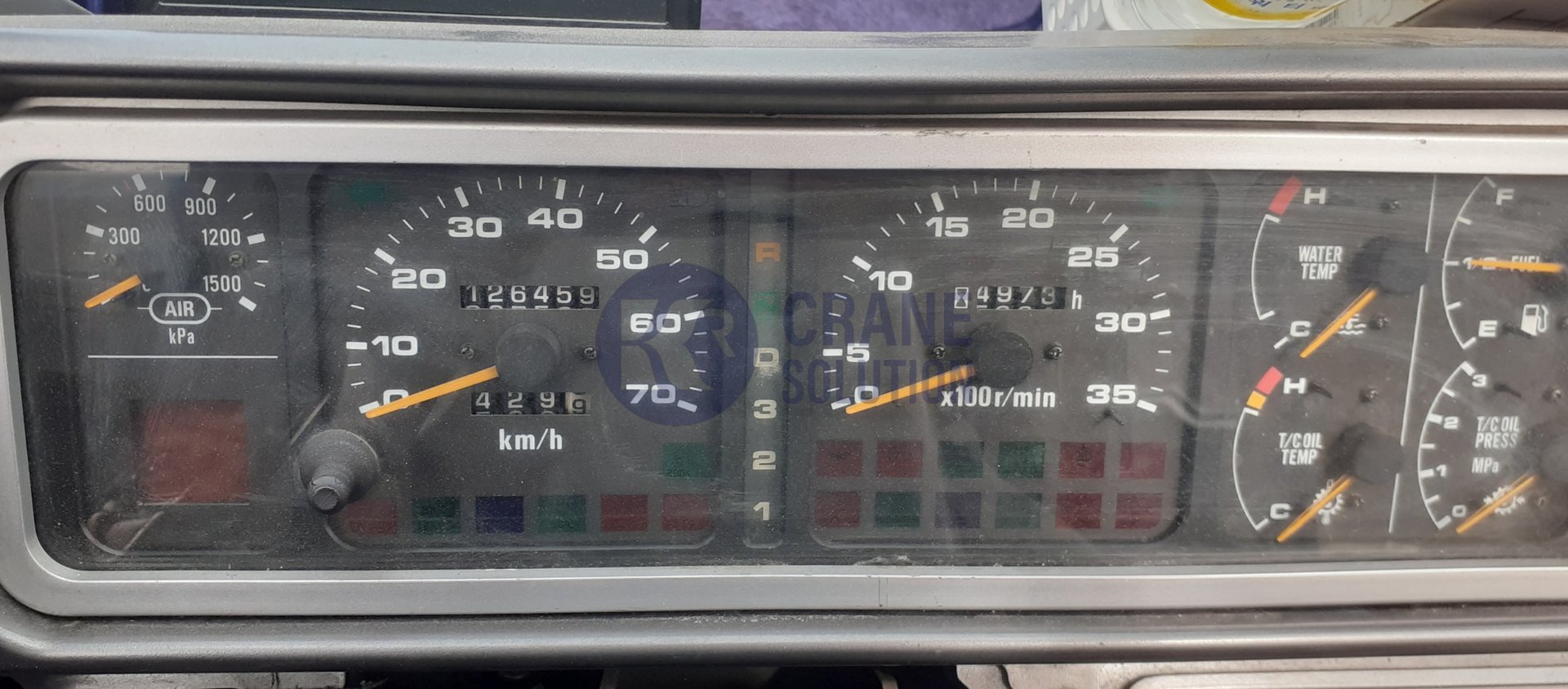 GR-120N-1 계기판 · 거리/시간 1