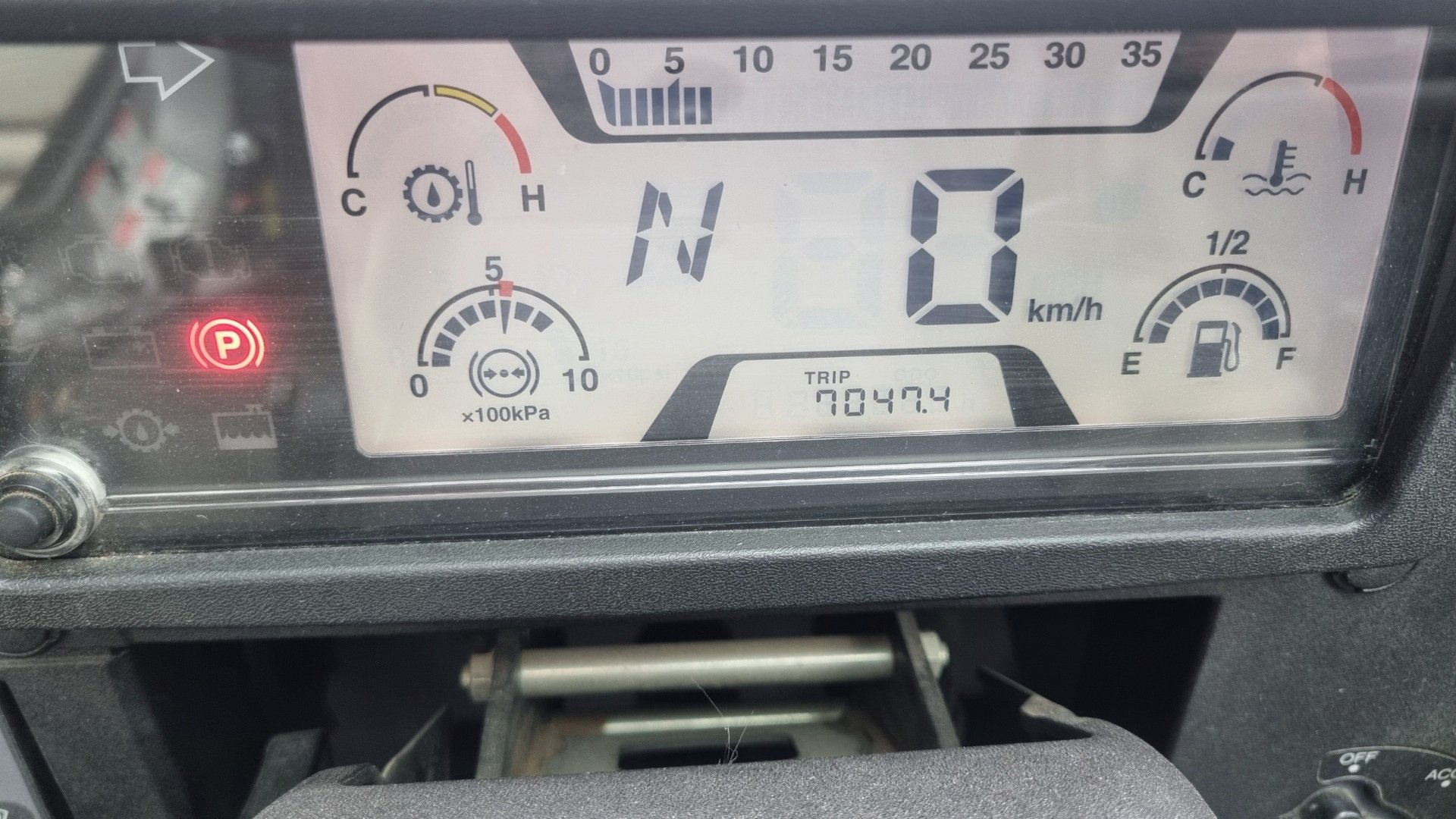 GR-700N-2 계기판 · 거리/시간 3