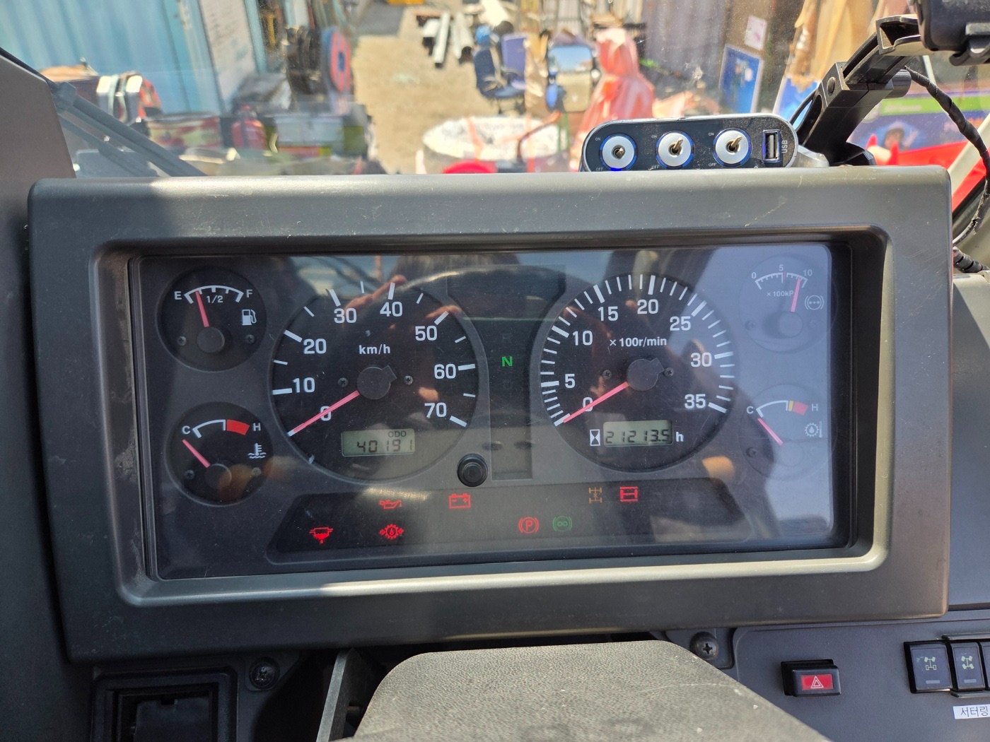 GR-600N-2 계기판 · 거리/시간 1