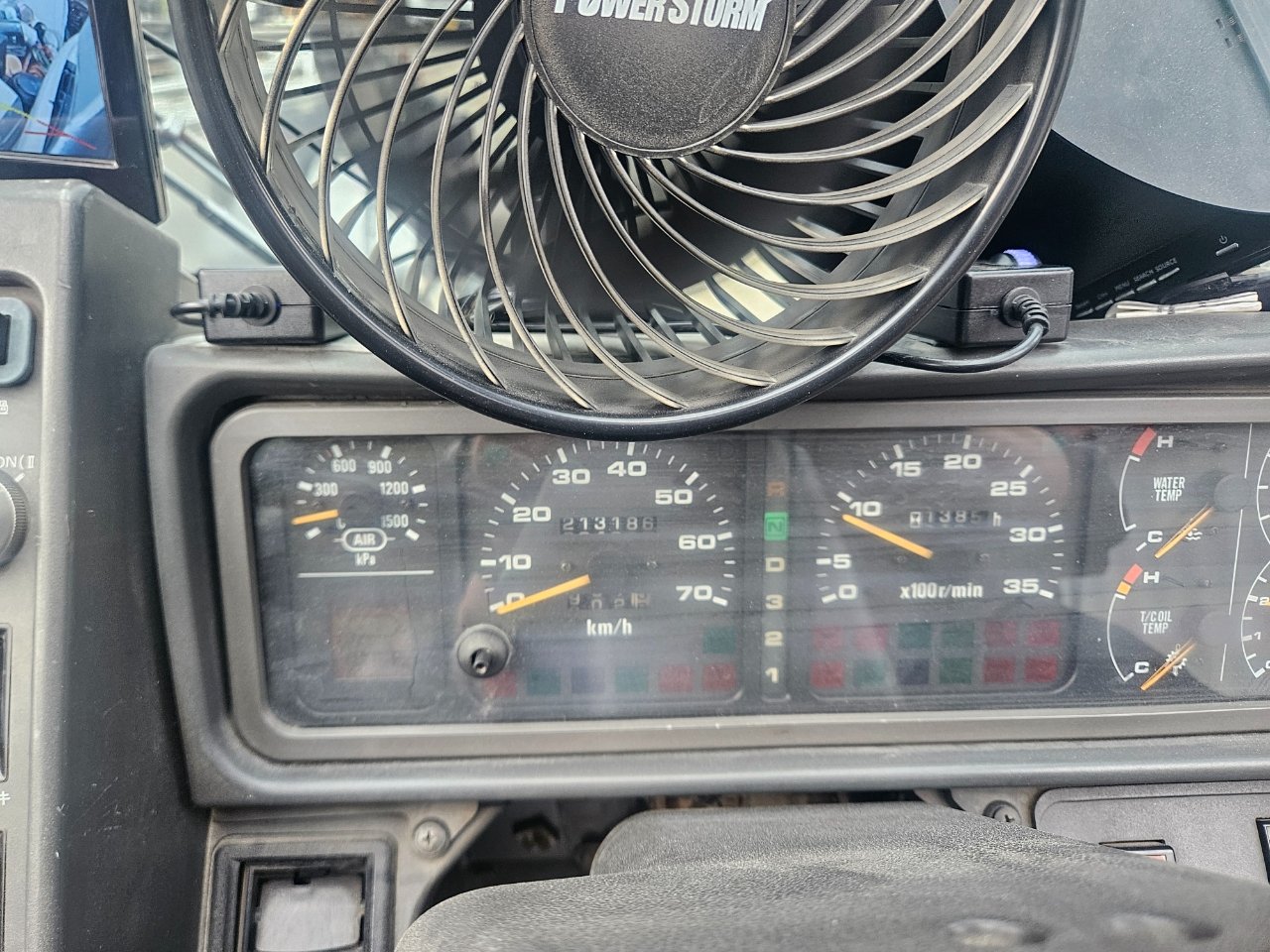 GR-120NL-1 계기판 · 거리/시간 1